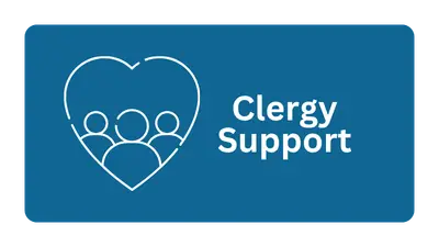 a blue button with a heart icon filled with people